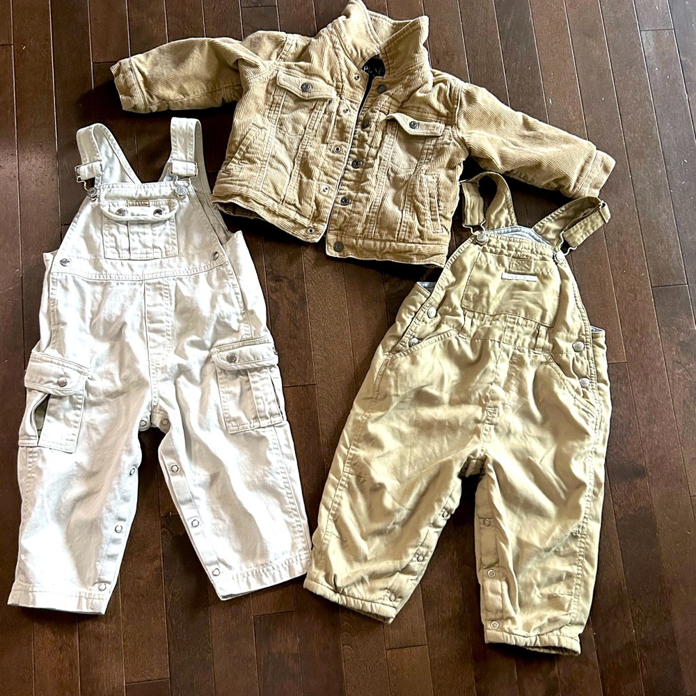Jumper and corduroy jacket